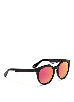 Figure View - Click To Enlarge - ANDERNE - 'Against All Odds' metal temple acetate sunglasses