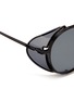 Detail View - Click To Enlarge - ANDERNE - 'Cloud No 9' acetate blinker round metal sunglasses