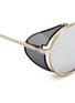 Detail View - Click To Enlarge - ANDERNE - 'Cloud No 9' acetate blinker round metal sunglasses