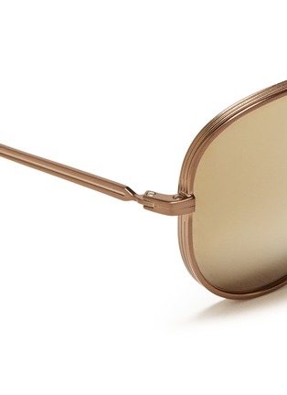 Detail View - Click To Enlarge - ANDERNE - 'Fly With Me' incised aviator sunglasses