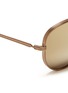 Detail View - Click To Enlarge - ANDERNE - 'Fly With Me' incised aviator sunglasses