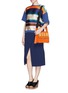 Figure View - Click To Enlarge - MSGM - Structured leather satchel
