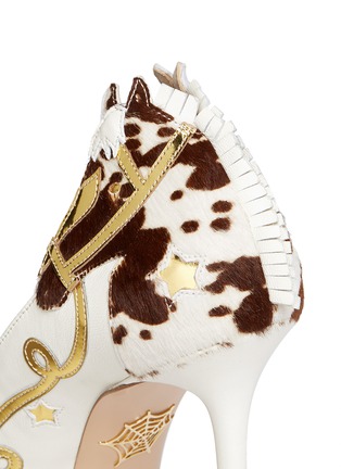 Detail View - Click To Enlarge - CHARLOTTE OLYMPIA - 'Giddy Up' horse appliqué leather pumps