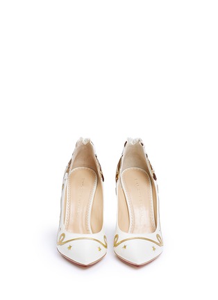 Figure View - Click To Enlarge - CHARLOTTE OLYMPIA - 'Giddy Up' horse appliqué leather pumps