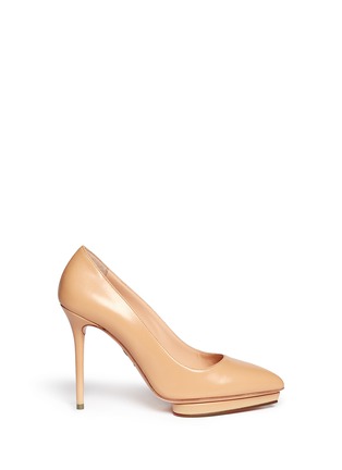 Main View - Click To Enlarge - CHARLOTTE OLYMPIA - 'Debbie' leather platform pumps