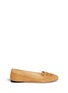 Main View - Click To Enlarge - CHARLOTTE OLYMPIA - 'Moccasin Kitty' suede flats