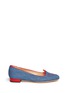 Main View - Click To Enlarge - CHARLOTTE OLYMPIA - 'Kitty' denim flats