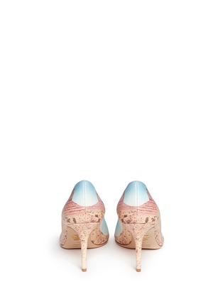 Back View - Click To Enlarge - CHARLOTTE OLYMPIA - 'Panoramic Desirée' canyon print leather pumps