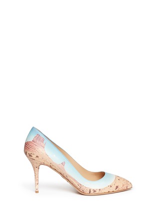 Main View - Click To Enlarge - CHARLOTTE OLYMPIA - 'Panoramic Desirée' canyon print leather pumps
