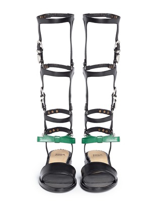 Figure View - Click To Enlarge - TOGA ARCHIVES - Western buckle detachable gladiator sandals