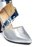 Detail View - Click To Enlarge - TOGA SHOES - Western buckle mirror leather pumps