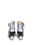 Back View - Click To Enlarge - TOGA SHOES - Western buckle mirror leather pumps