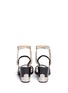 Back View - Click To Enlarge - TOGA SHOES - Western metal plate mirror leather sandals