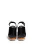 Figure View - Click To Enlarge - FABIO RUSCONI - 'Givy' leather slingback wooden wedge sandals