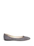 Main View - Click To Enlarge - FABIO RUSCONI - Point toe speckle leather flats