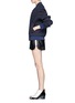 Figure View - Click To Enlarge - ACNE STUDIOS - Side-trim leather shorts