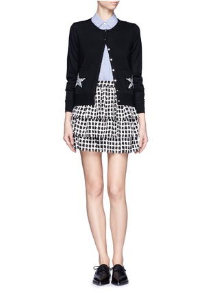 Figure View - Click To Enlarge - MARKUS LUPFER - April sequin stars wool cardigan