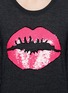 Detail View - Click To Enlarge - MARKUS LUPFER - Smacker lip sequin sweater