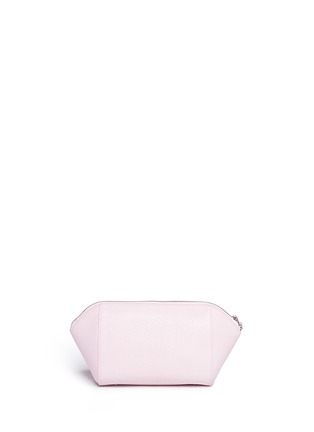 Back View - Click To Enlarge - ALEXANDER WANG - Chastity large karung embossed leather pouch 