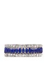 Main View - Click To Enlarge - KENNETH JAY LANE - Crystal and lapis elasticated bracelet