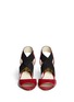 Figure View - Click To Enlarge - MICHAEL KORS - 'Meadow' snakeskin-effect leather wedge sandals