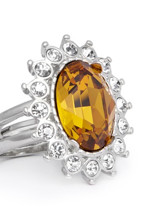 Detail View - Click To Enlarge - KENNETH JAY LANE - Topaz crystal ring
