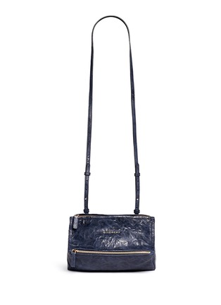 Main View - Click To Enlarge - GIVENCHY - 'PANDORA' Mini crinkle leather bag