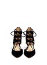 Figure View - Click To Enlarge - SAM EDELMAN - 'Zavier' suede caged pumps