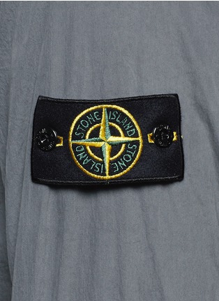 Detail View - Click To Enlarge - STONE ISLAND - Zip front shirt