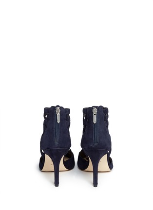 Back View - Click To Enlarge - SAM EDELMAN - 'Zavier' suede caged pumps