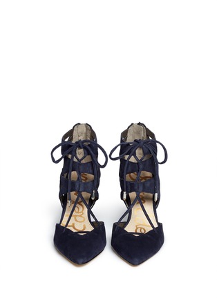Figure View - Click To Enlarge - SAM EDELMAN - 'Zavier' suede caged pumps