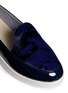 Detail View - Click To Enlarge - CHARLES PHILIP SHANGHAI - 'Victoria' calf hair vamp patent leather slip-ons