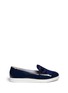 Main View - Click To Enlarge - CHARLES PHILIP SHANGHAI - 'Victoria' calf hair vamp patent leather slip-ons