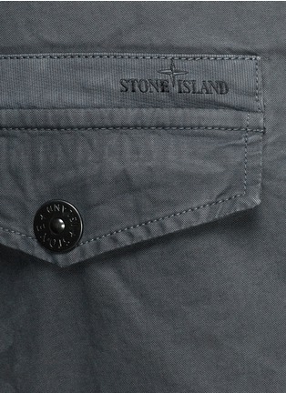 Detail View - Click To Enlarge - STONE ISLAND - Garment dye cotton chinos