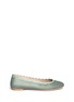 Main View - Click To Enlarge - CHLOÉ - Scalloped edge perforated leather flats