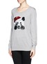 Front View - Click To Enlarge - MARKUS LUPFER - Natalie sequin panda Christmas sweater