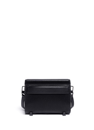 Back View - Click To Enlarge - ALEXANDER WANG - Chasity diamond embossed leather bag