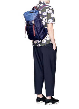 Figure View - Click To Enlarge - MARNI - Colourblocked tech fabric backpack