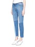 Front View - Click To Enlarge - VALENTINO GARAVANI - Washed patchwork jeans
