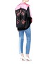 Figure View - Click To Enlarge - VALENTINO GARAVANI - Washed patchwork jeans
