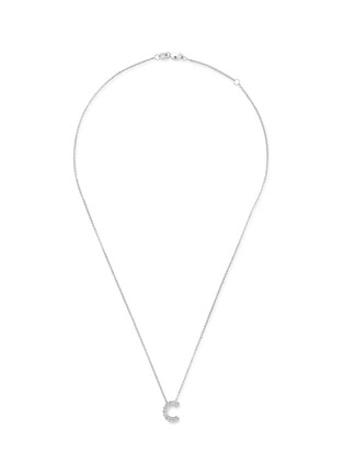 Main View - Click To Enlarge - ROBERTO COIN - 'Love Letter' diamond 18k white gold pendant necklace – C