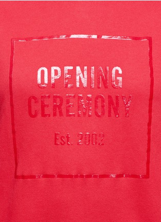 Detail View - Click To Enlarge - OPENING CEREMONY - 'Gel Box' logo print hoodie