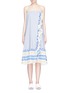 Main View - Click To Enlarge - LEM LEM - 'Mwali Convertible' ruffled stripe dress
