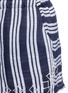 Detail View - Click To Enlarge - LEM LEM - 'Edna' embroidered drawstring waist stripe shorts