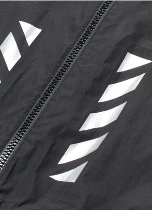  - MONCLER - x Off-White 'Seine' reflective print ripstop coat