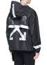Back View - Click To Enlarge - MONCLER - x Off-White 'Seine' reflective print ripstop coat