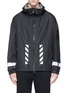 Main View - Click To Enlarge - MONCLER - x Off-White 'Seine' reflective print ripstop coat