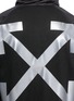 Detail View - Click To Enlarge - MONCLER - x Off-White reflective print nylon sleeve zip hoodie