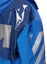 Detail View - Click To Enlarge - MONCLER - x Off-White 'Treuil' storm flap reflective print coat