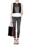 Figure View - Click To Enlarge - ALEXANDER WANG - Prisma croc embossed large leather tote